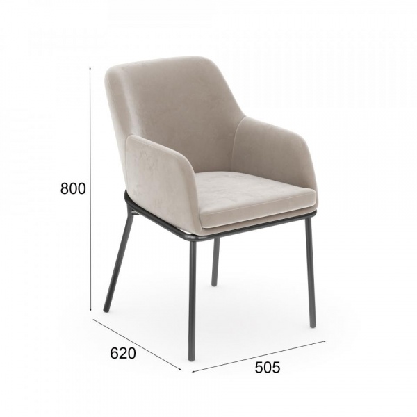 Стул Плутон Чёрный / California 102