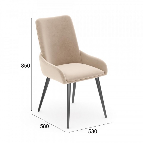 Стул Рэймонд Чёрный / Velutto 04