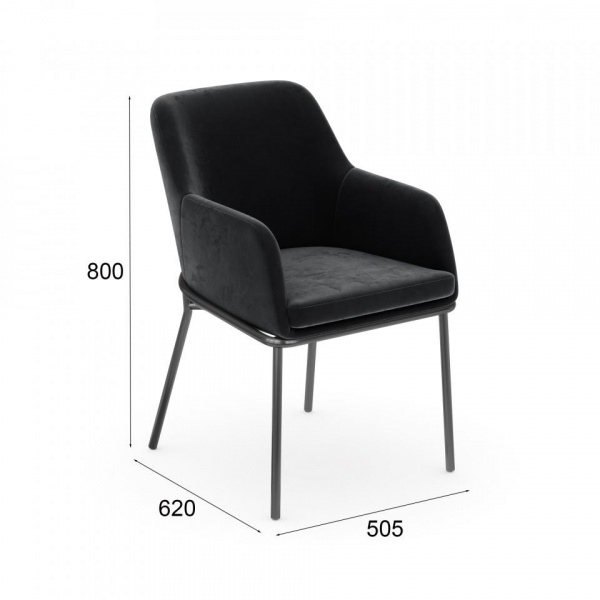 Стул Плутон Чёрный / California 999