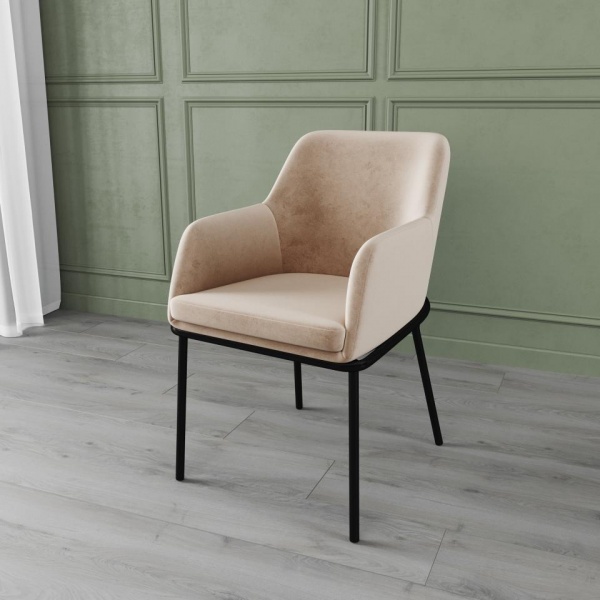 Стул Плутон Чёрный / Velutto 04