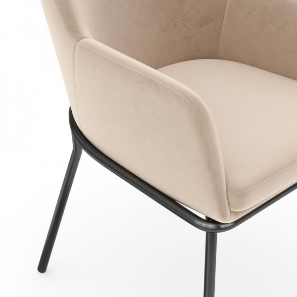 Стул Плутон Чёрный / Velutto 04