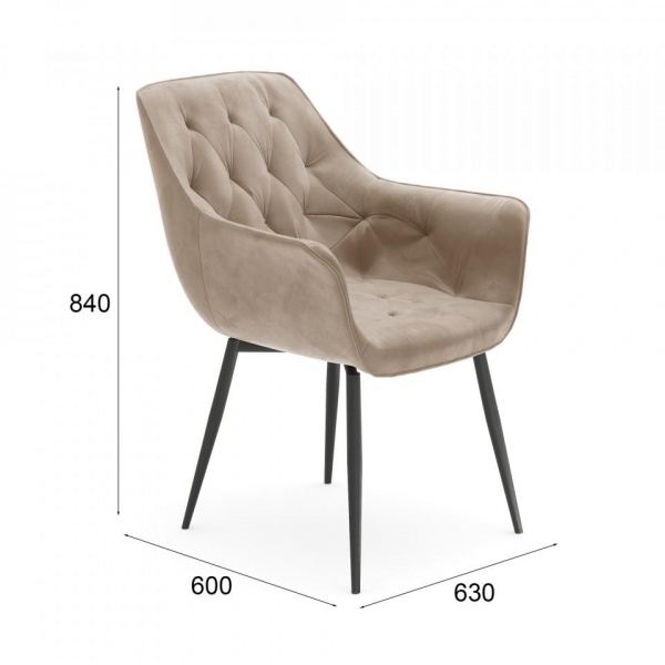 Стул поворотный Алан 360° Чёрный / Barkhat-M 5