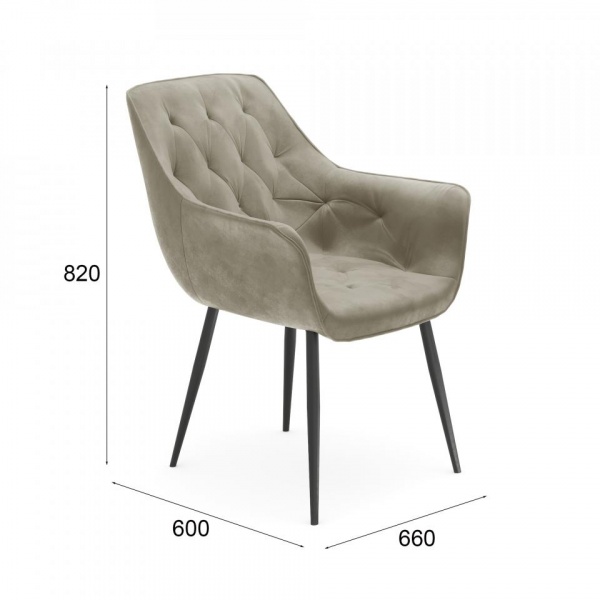 Стул Алан Чёрный / Barkhat-M 25