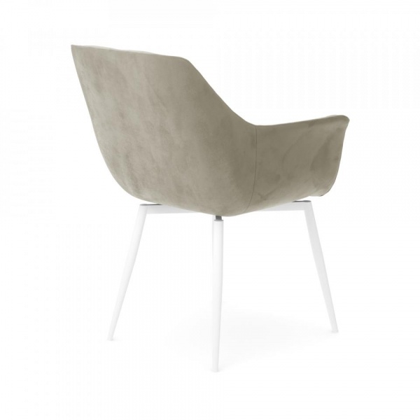 Стул поворотный Алан 360° Белый / Barkhat-M 25