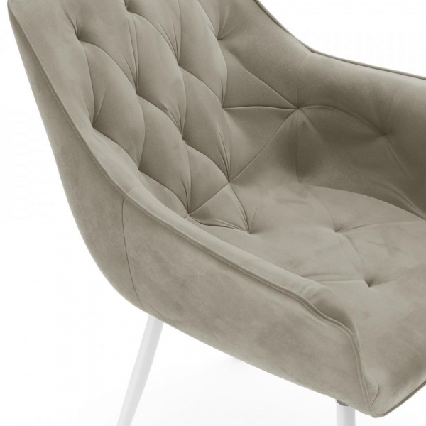 Стул поворотный Алан 360° Белый / Barkhat-M 25