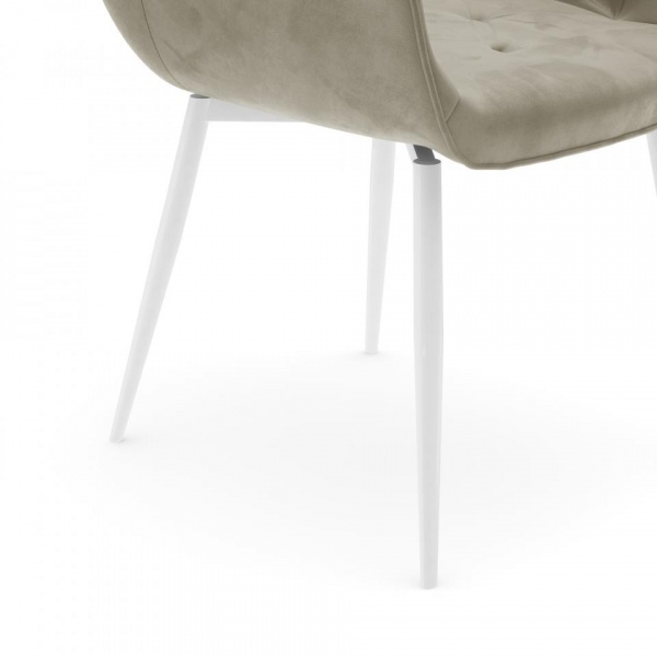 Стул поворотный Алан 360° Белый / Barkhat-M 25