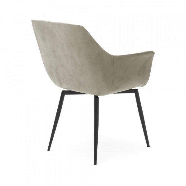 Стул поворотный Алан 90° Чёрный / Barkhat-M 25