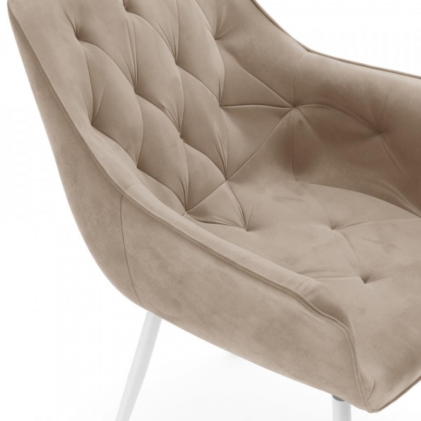 Стул поворотный Алан 90° Белый / Barkhat-M 5