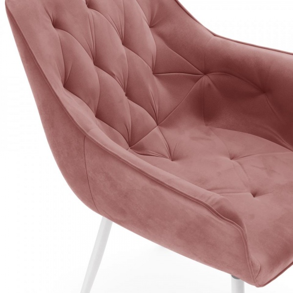 Стул поворотный Алан 90° Белый / Barkhat-M 15