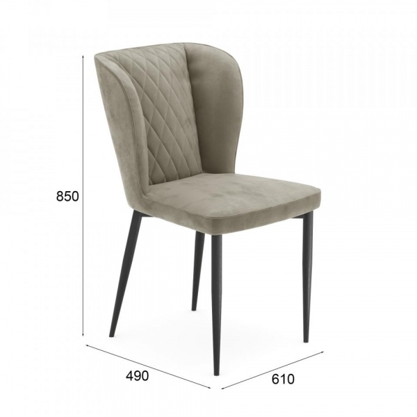 Стул Генри Чёрный / Barkhat-M 25