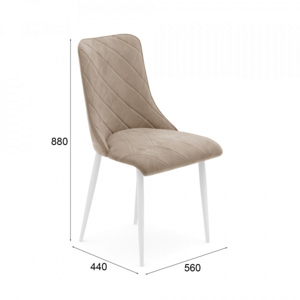 Стул Эдвин Белый / Barkhat-M 5