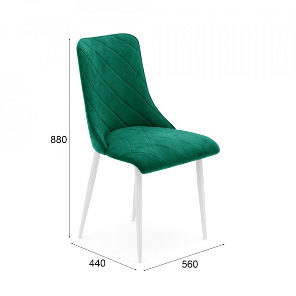 Стул Эдвин Белый / Barkhat-M 19