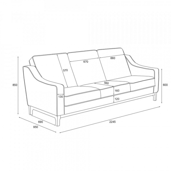 Диван Клайд Happy 927