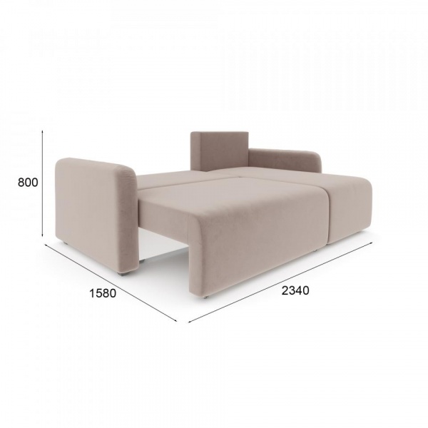 Диван угловой Фарелл Velutto 22 / Velutto 04 / Velutto 36