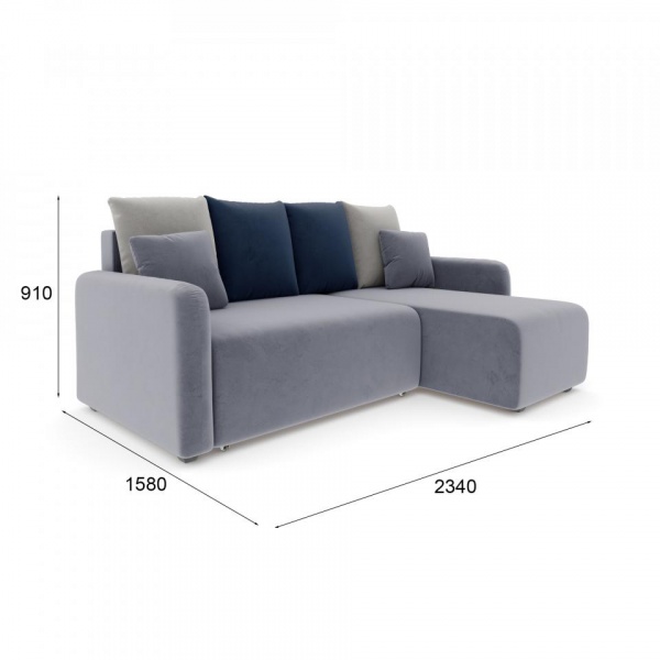 Диван угловой Фарелл Velutto 32 / Velutto 52 / Velutto 26