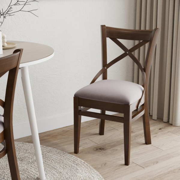 Стул Алиготе Орех темный / Velutto 08