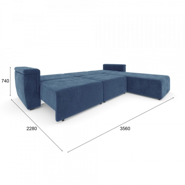 Диван угловой Будапешт Happy 784 Вариант 2