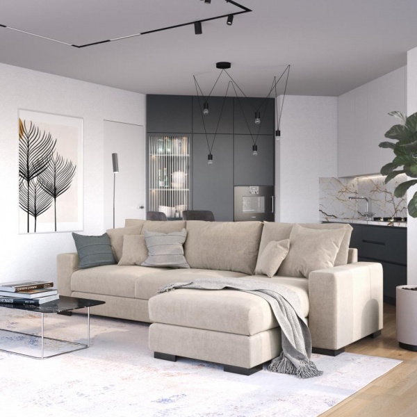 Диван угловой правый Лесли Formula 102