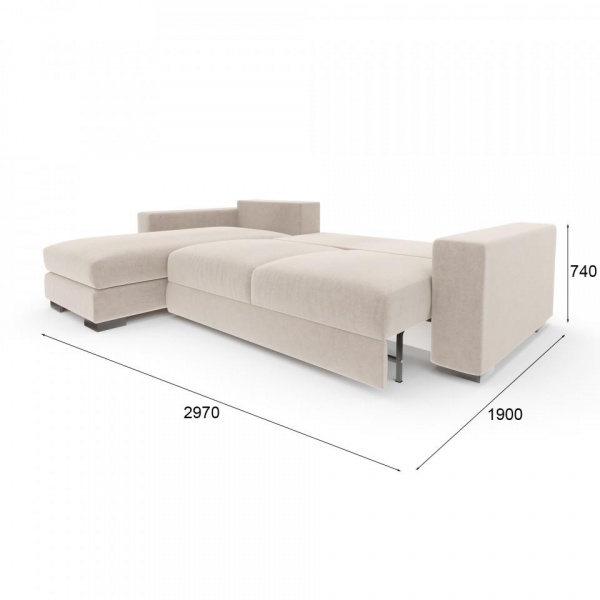 Диван угловой левый Лесли Formula 102