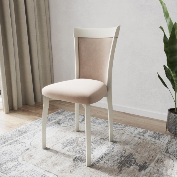 Стул Аллегре Эмаль белая / Velutto 04