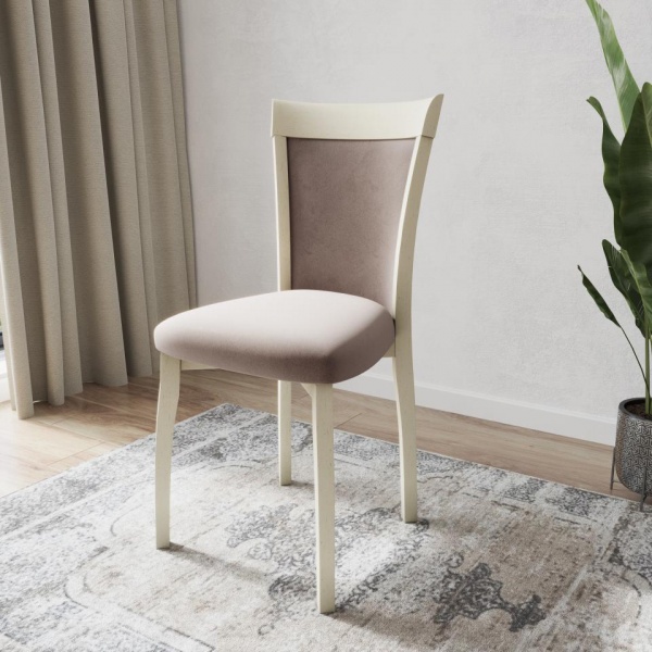 Стул Аллегре Эмаль слоновая кость / Velutto 06