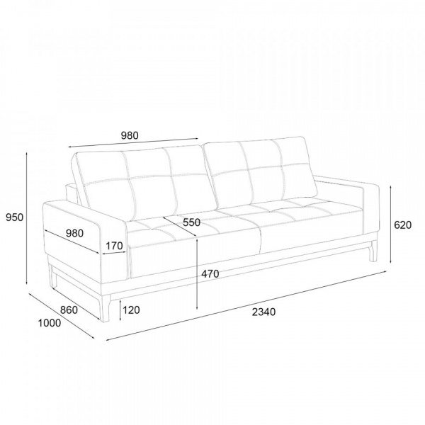 Диван Лидс Maxx 698