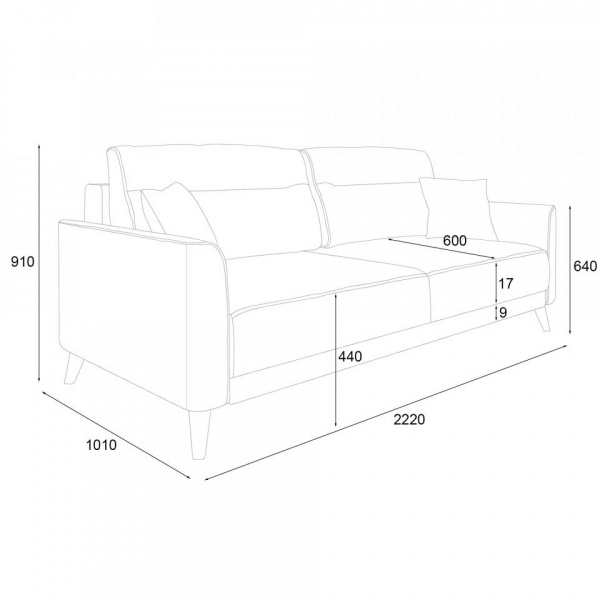 Диван Монз Maxx 560
